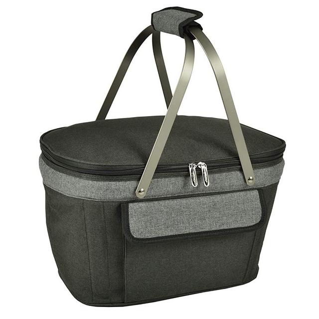 Picnic at Ascot Patented Insulated Folding Picnic Basket Cooler-Designed & Quality Approved in the USA