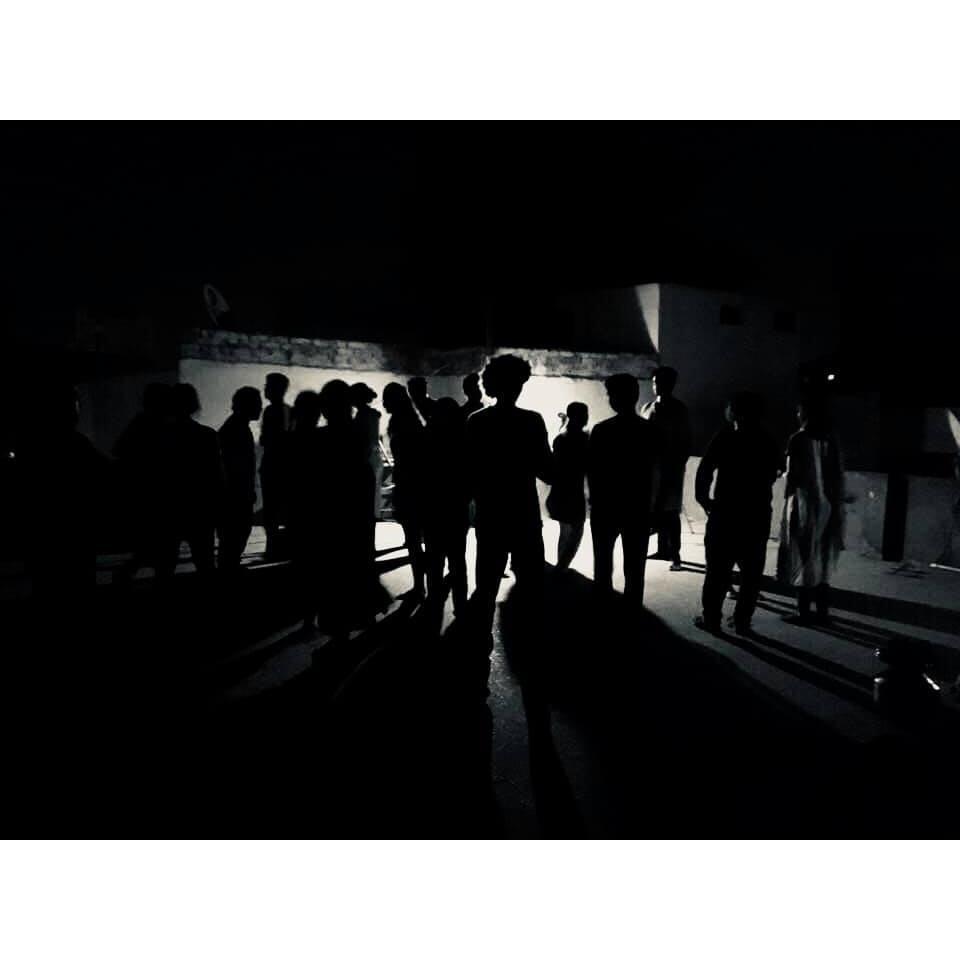 Budhan Theater with the students