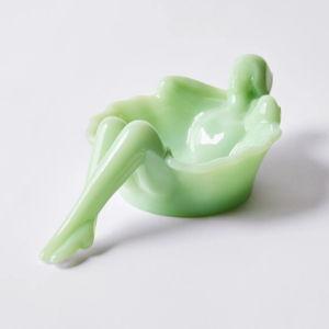 Mosser Glass Bathing Beauty Soap & Snack Dish, Color Jadeite