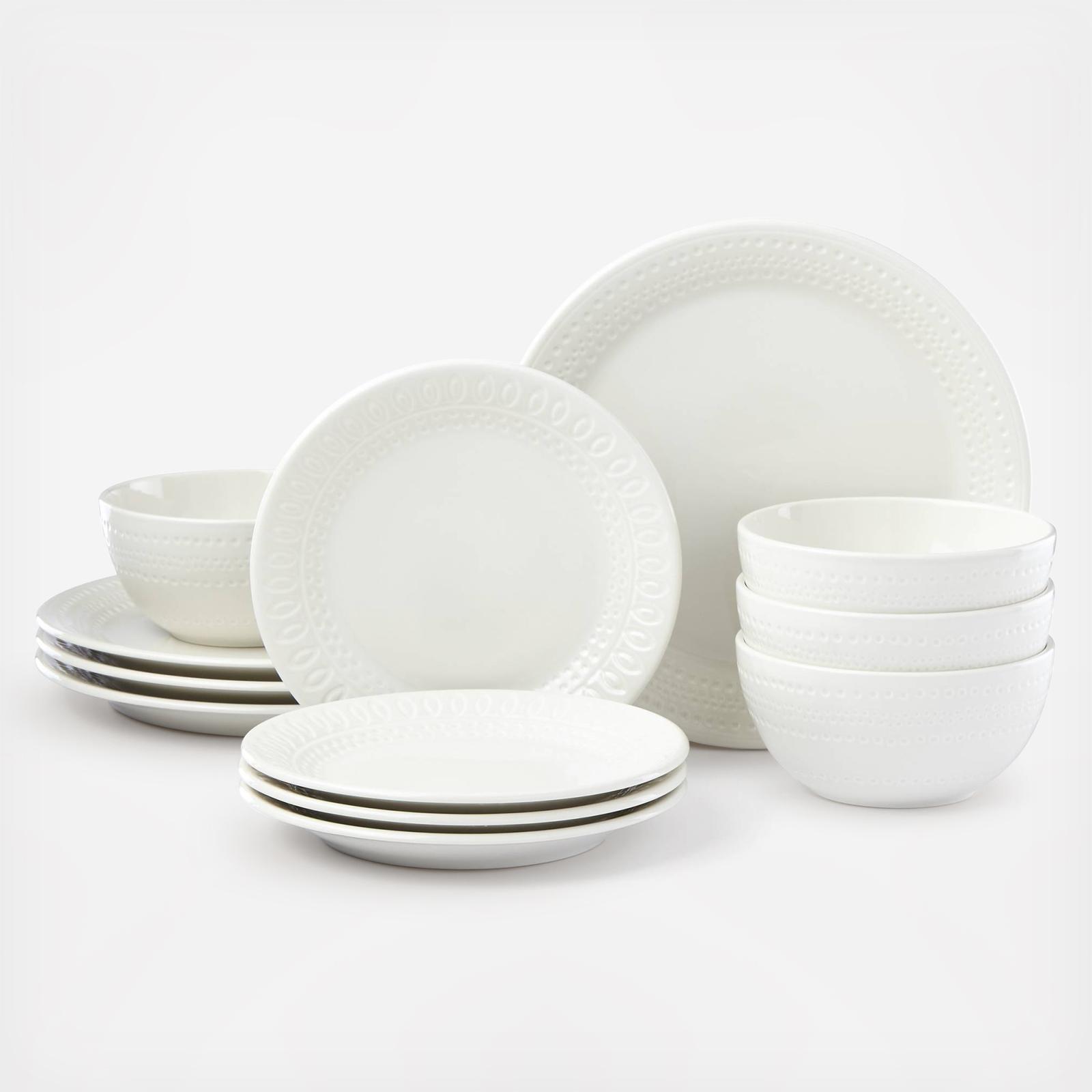 kate spade new york, Willow Drive 12-Piece Dinnerware Set, Service for 4 -  Zola