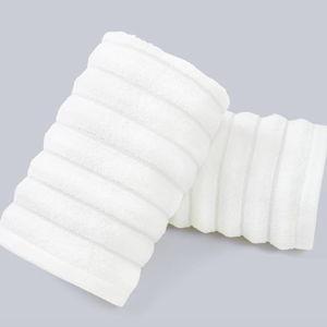 Jacquotha Luxurious 2-Pack Ribbed Striped Hand Towels (White) – Hotel & Spa Premium Cotton Face Towels 13” x 29”, Soft and Quick Drying 480 GSM