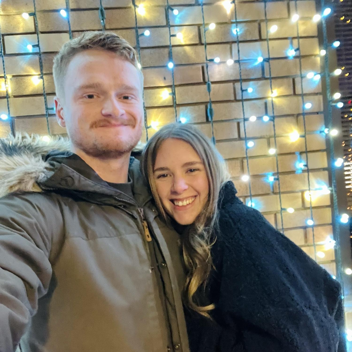 Our third date!! We went to see the Christmas lights in Rochester.