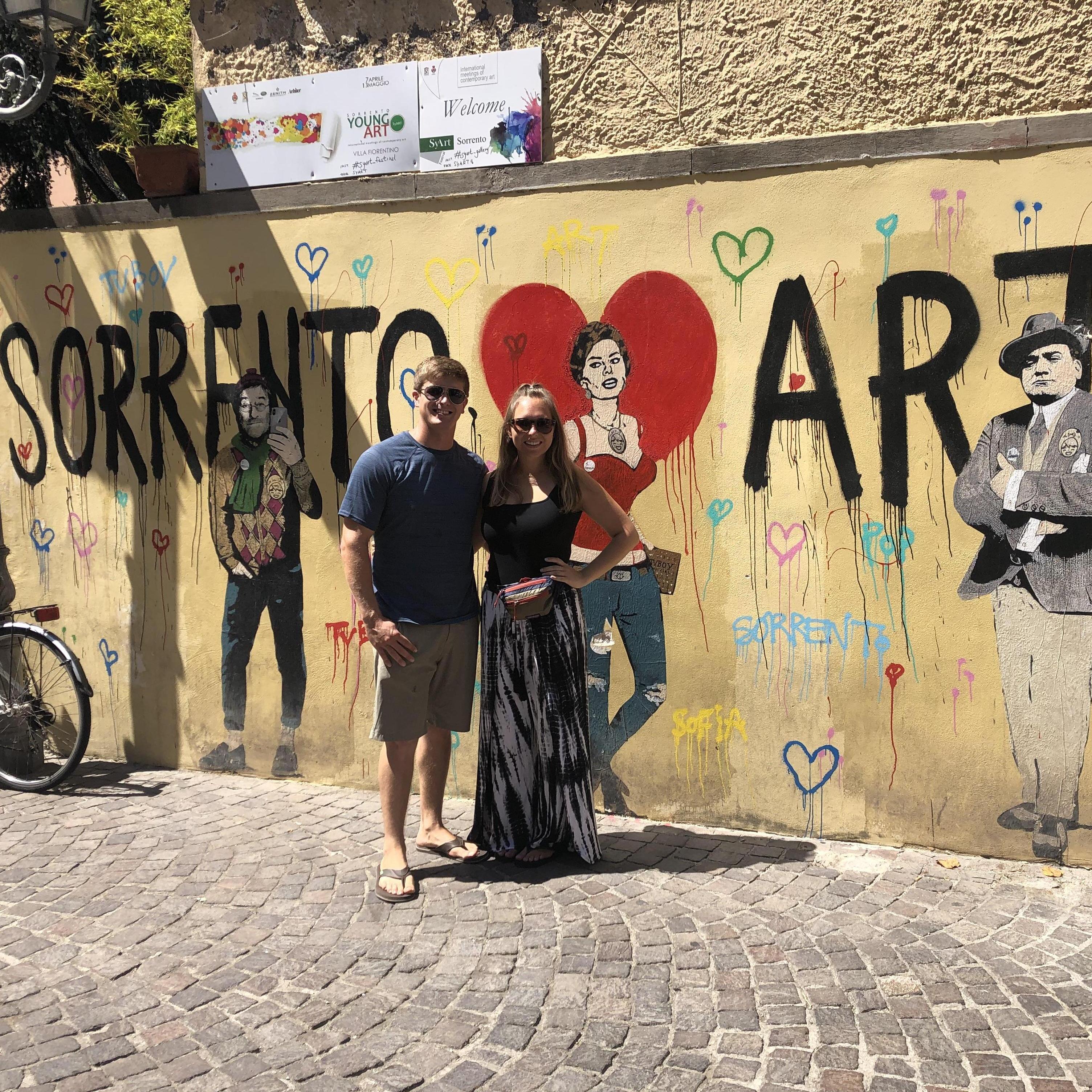 Walking around the Sorrento Coast in Italy. 2019