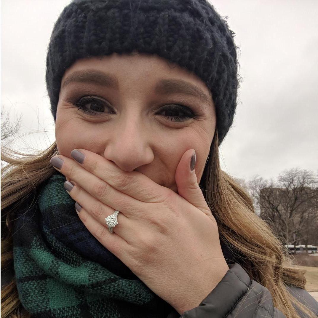 Moments after I said YES!