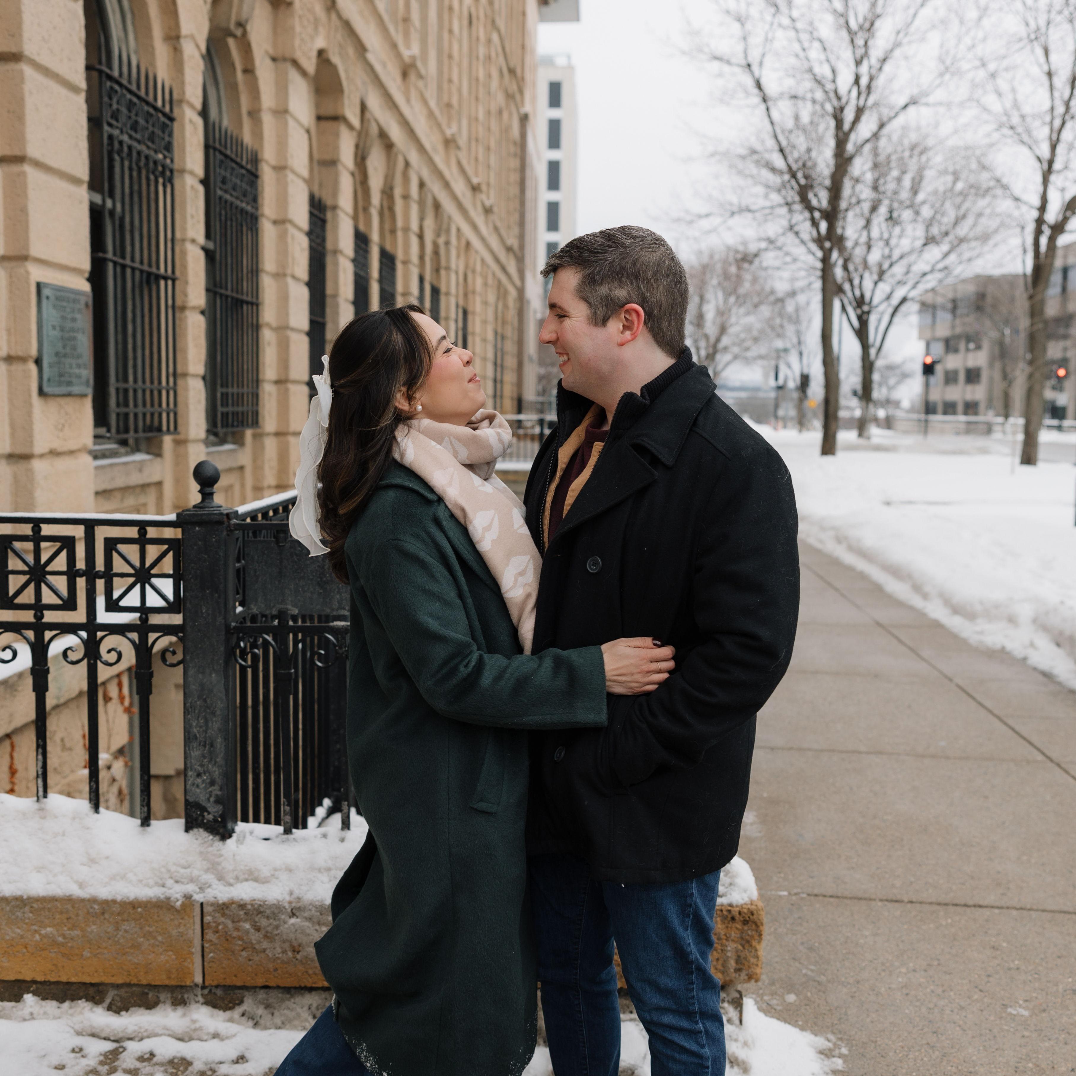 First date: mid-February 2020 at TCB in Iowa City. Yes, Claire won at pool