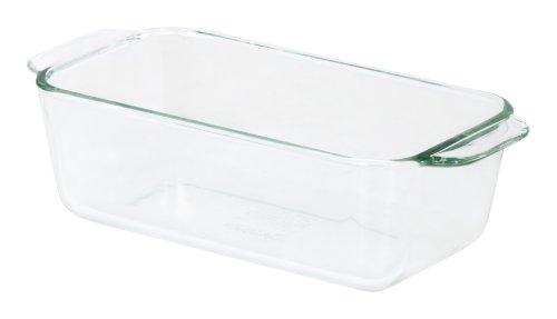 Pyrex 1-1/2-Quart Loaf Dish, 1 pack, Clear