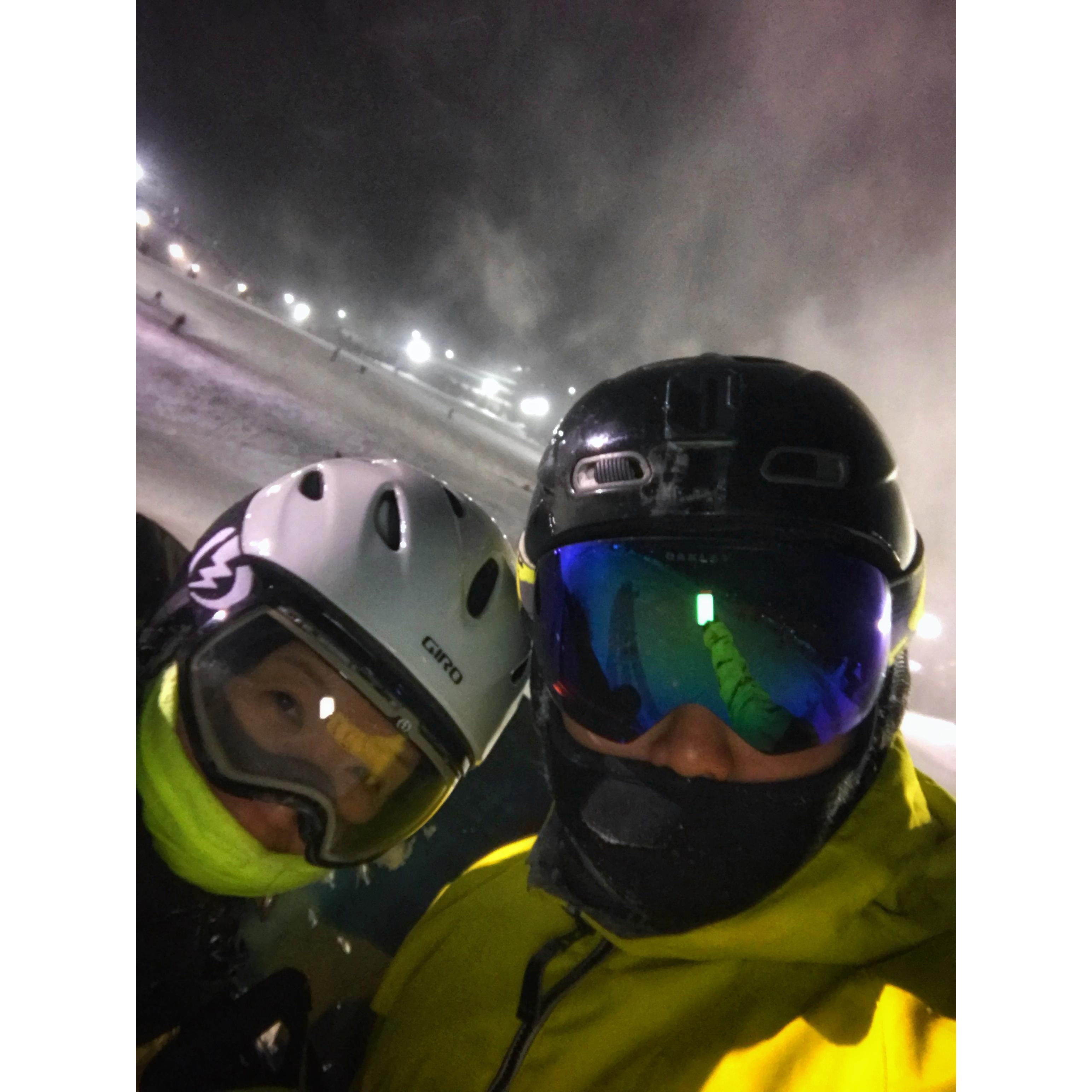 First snowboarding <3
