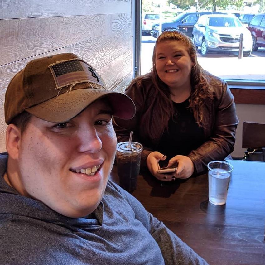 We recreated our first date at Panera!