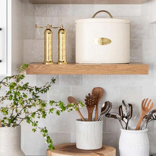 European Brass Salt and Pepper Mill