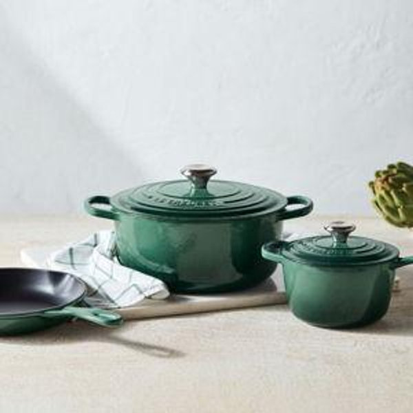 Signature Enameled Cast Iron 5-Piece Cookware Set