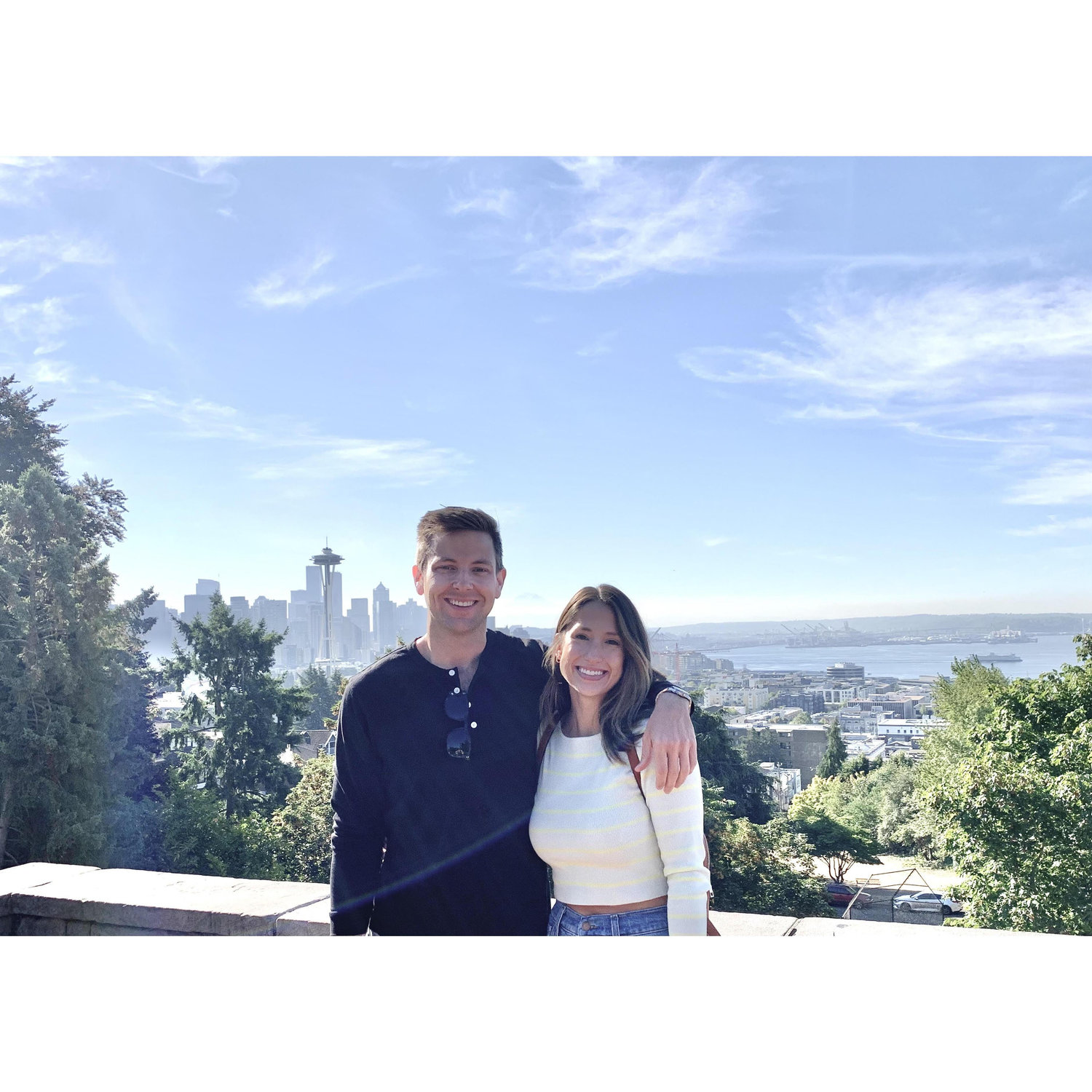 Halie's very first trip out to Seattle. Trent playing tour guide.