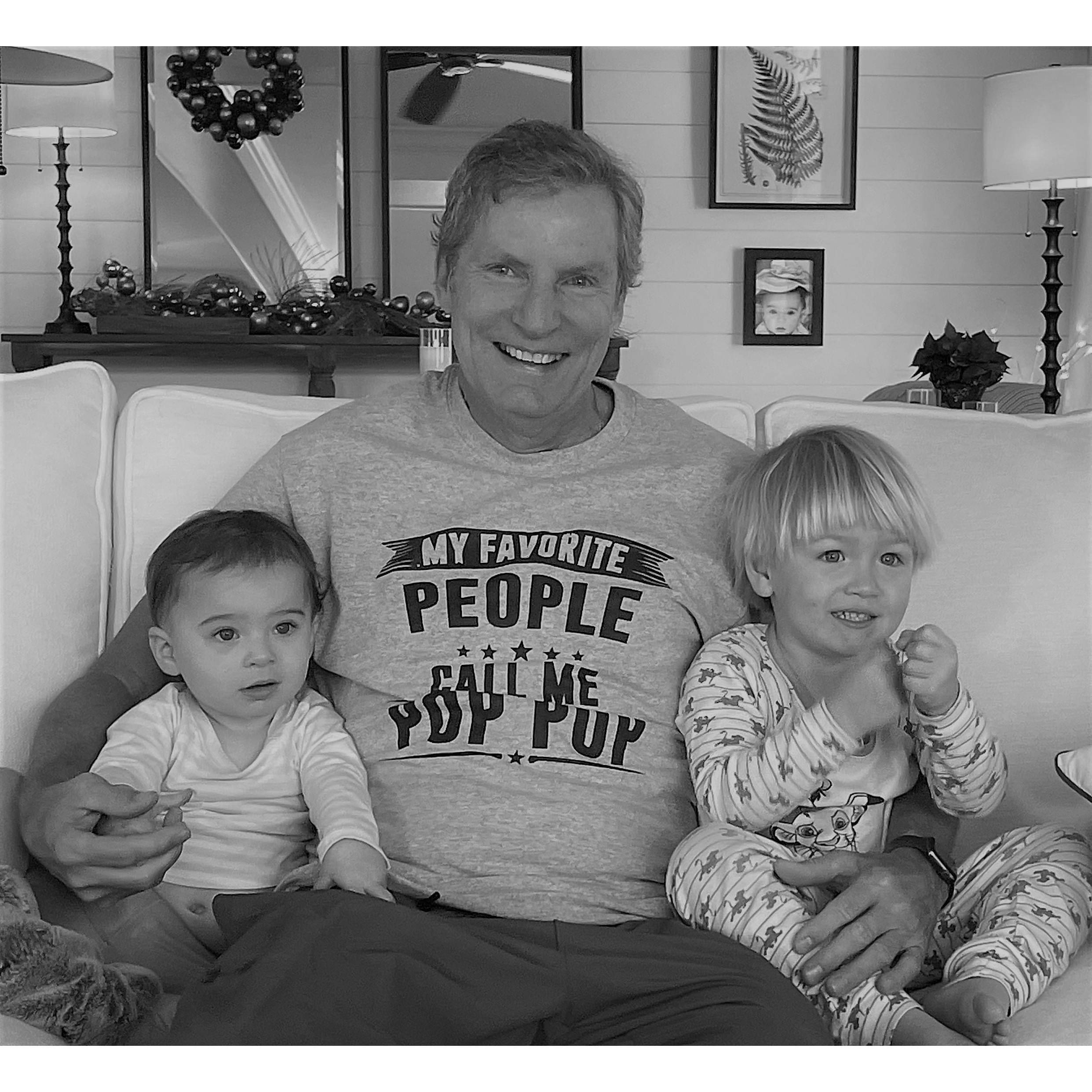 Rich with grandbabies, Coco & Trey, Fall 2021