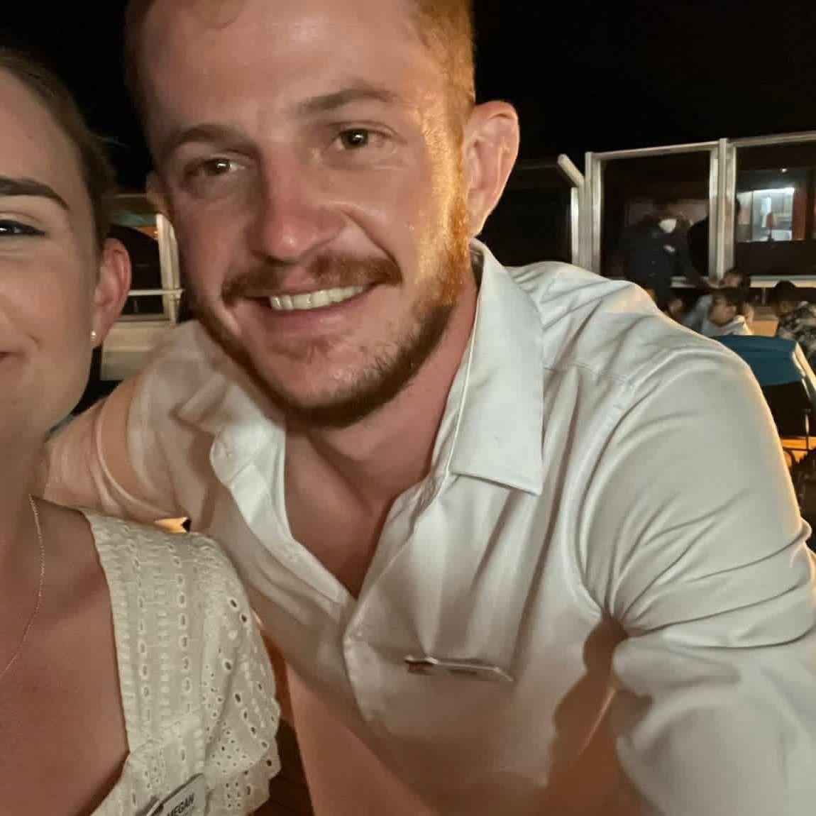 Our first “good” photo together on the Carnival Magic