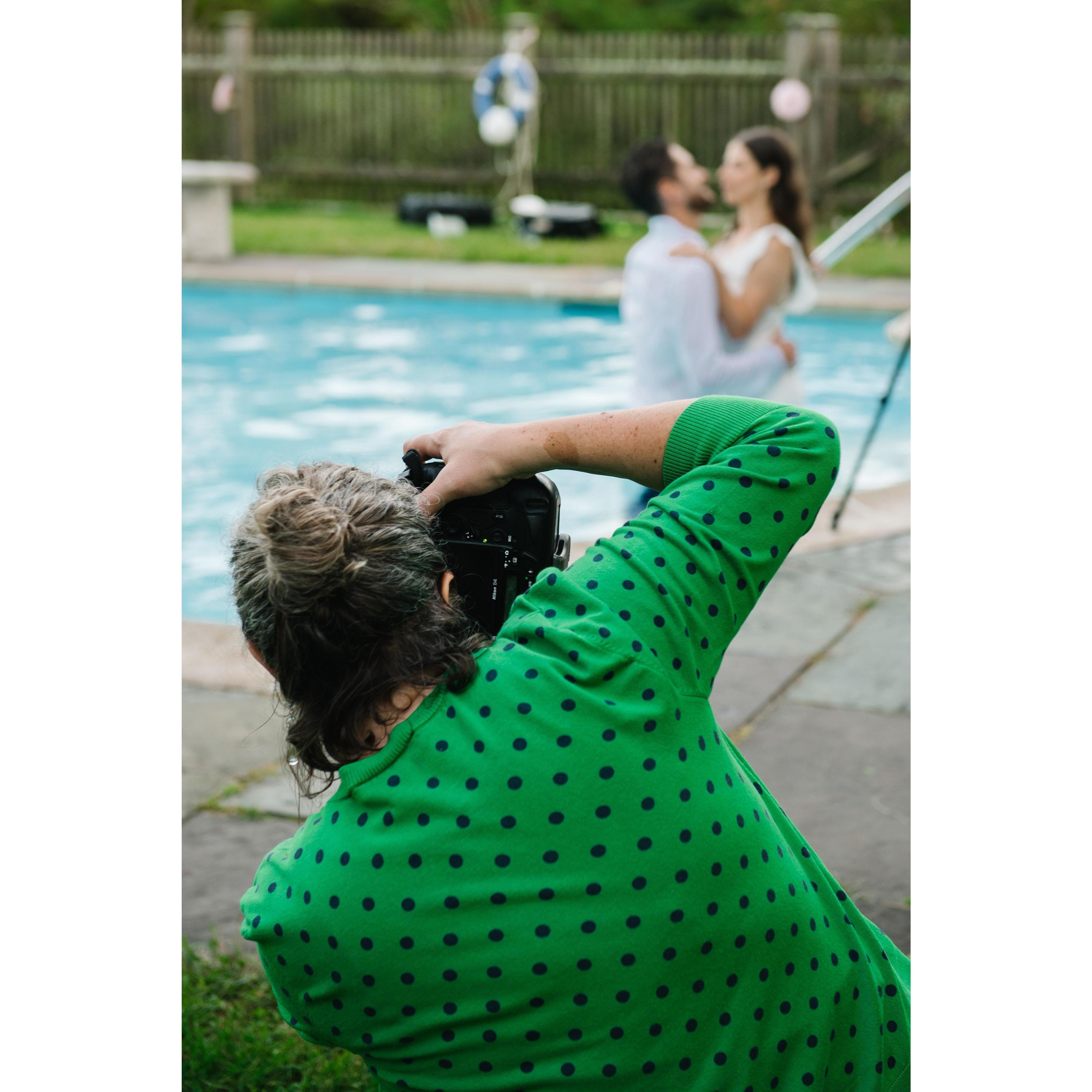 Our amazing photographer and best friend, Margaret Belanger doing her thing. She worked so hard all weekend capturing all these photos for us to share with you. We heart her BIG TIME.