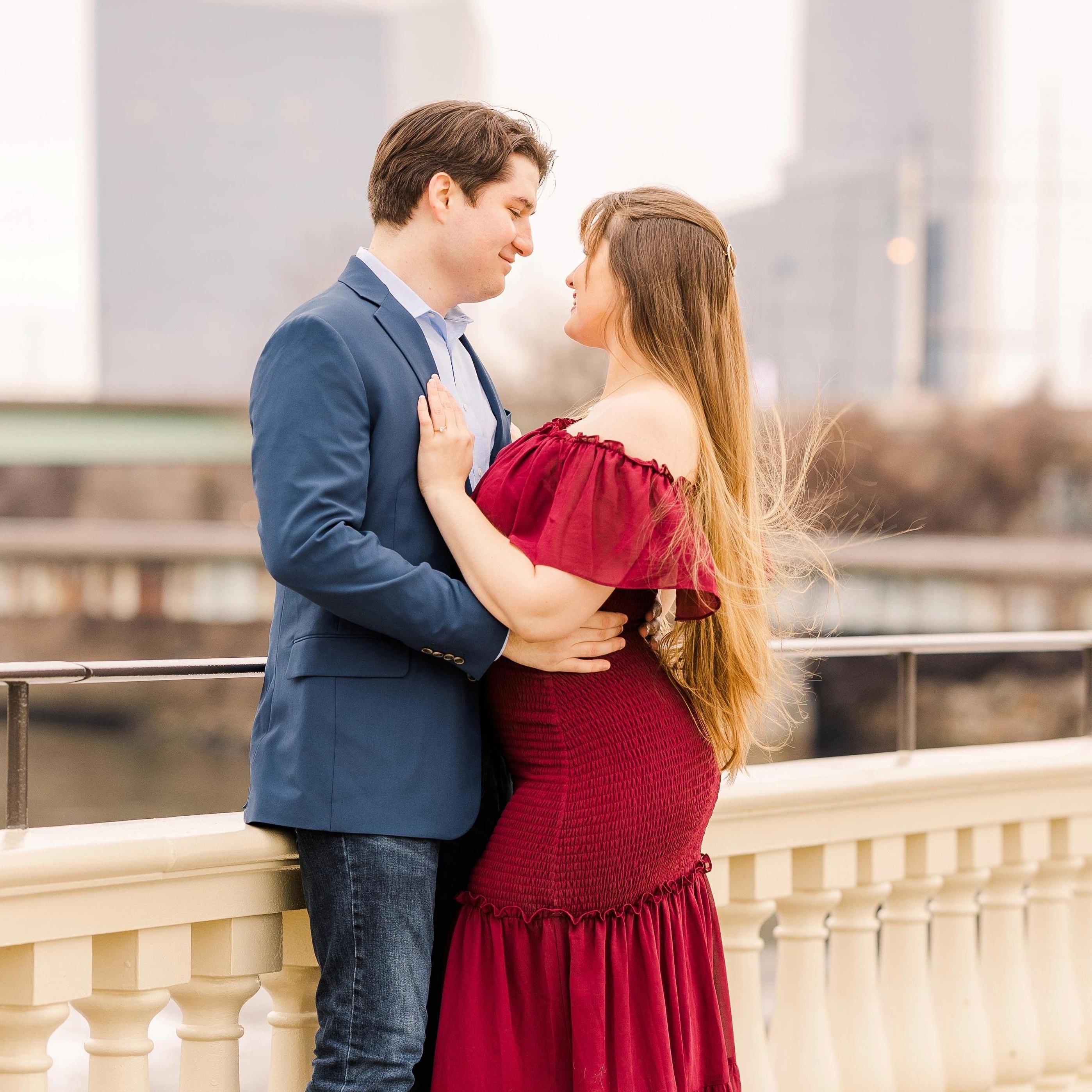 Engagement Photos at the Philadelphia Waterworks