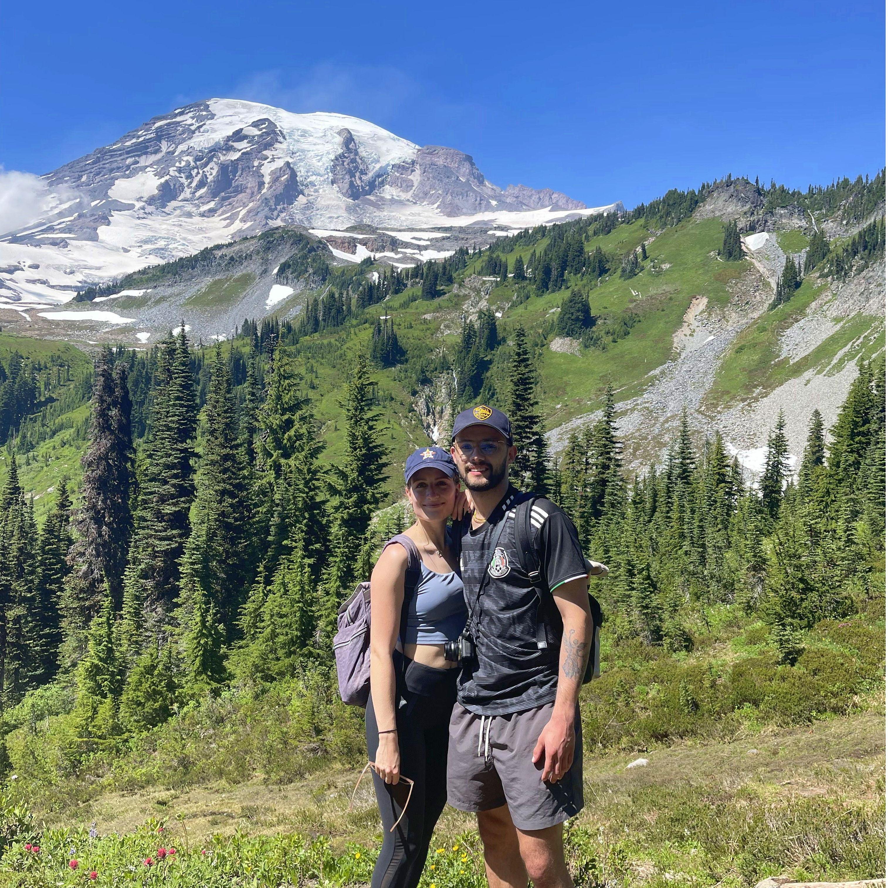 The first time we ever went hiking together. Edgars' shoes fell apart mid-way through the hike, but somehow he still loved it!