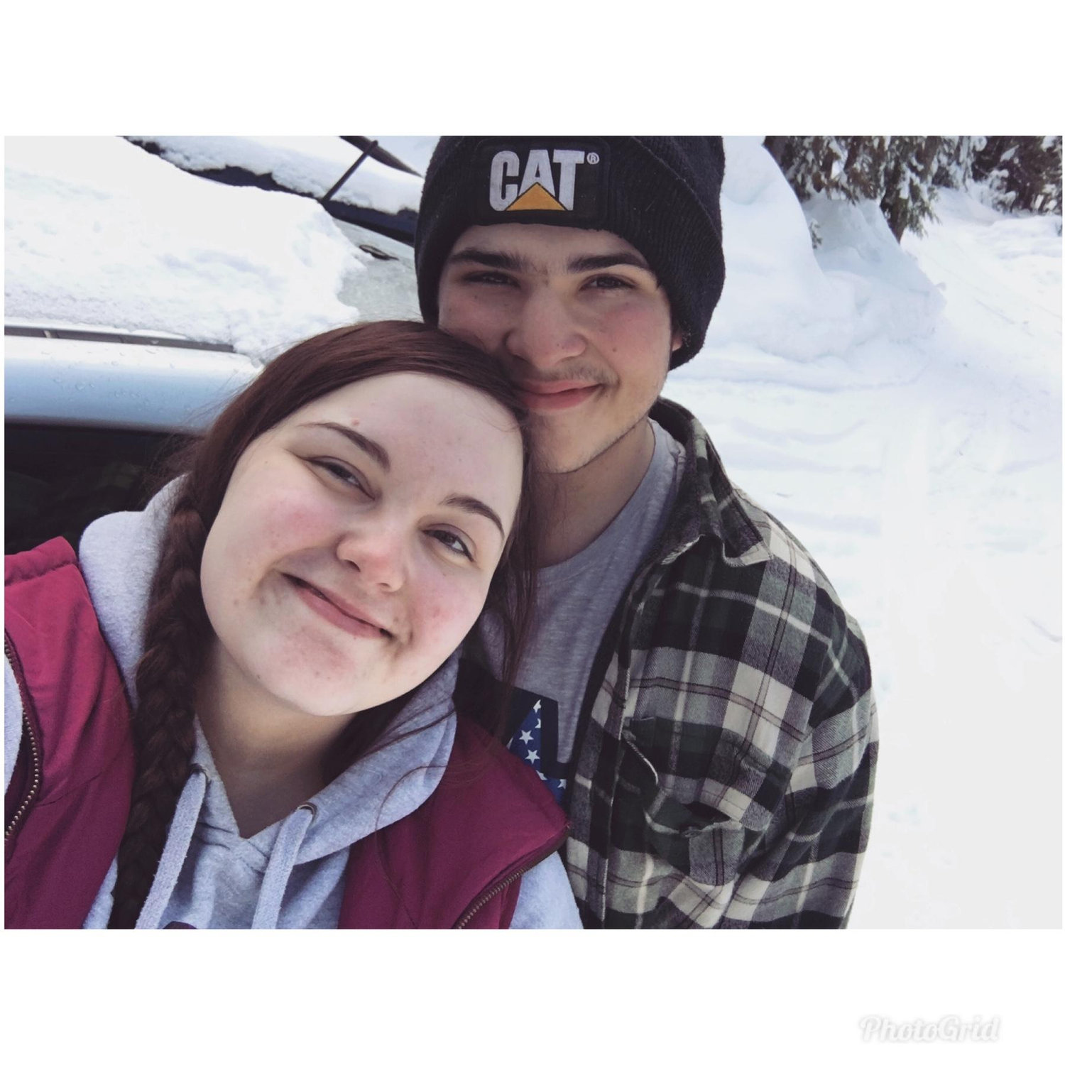 Our first picture taken together after we were official!