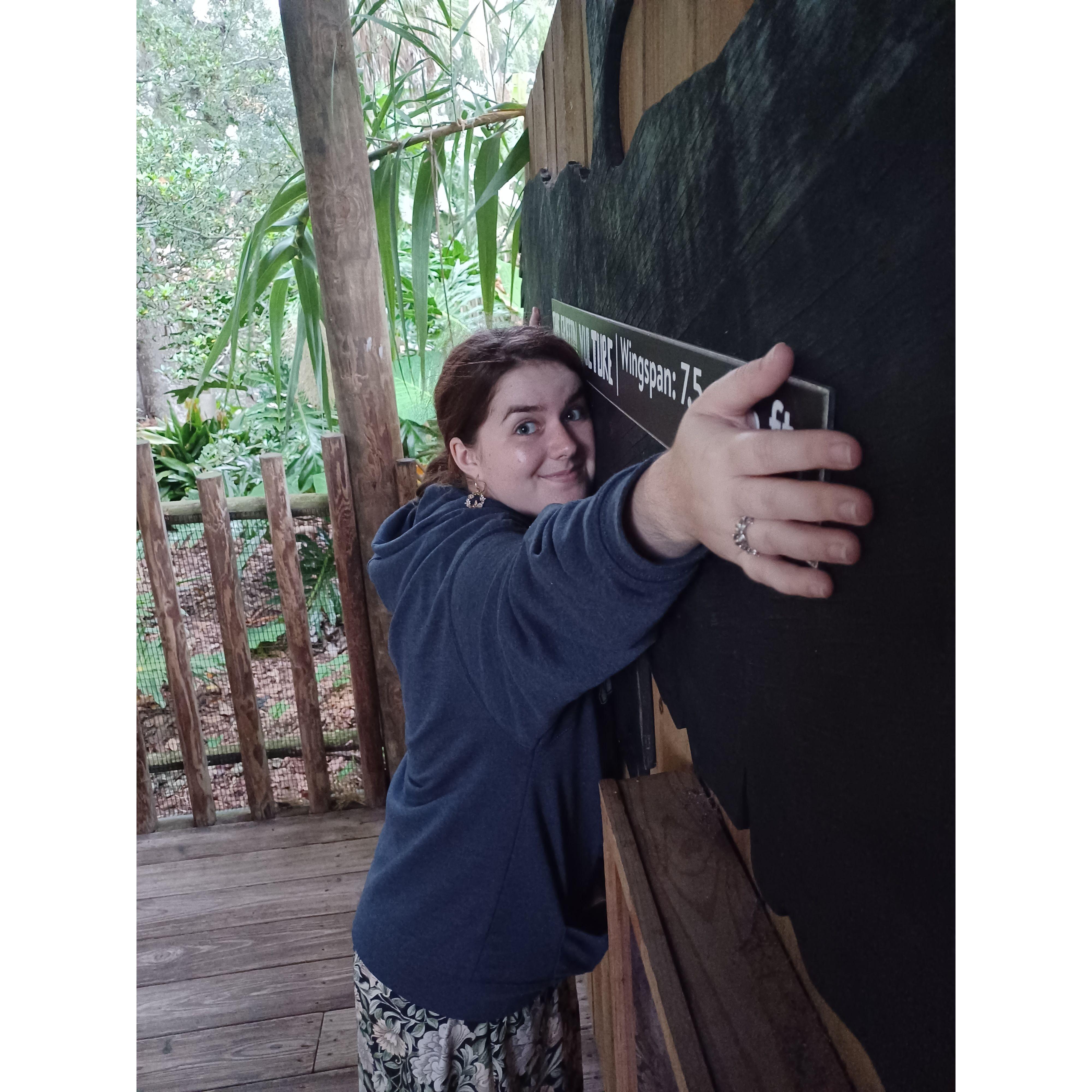 Kaley being silly at the St. Augustine Alligator Farm.