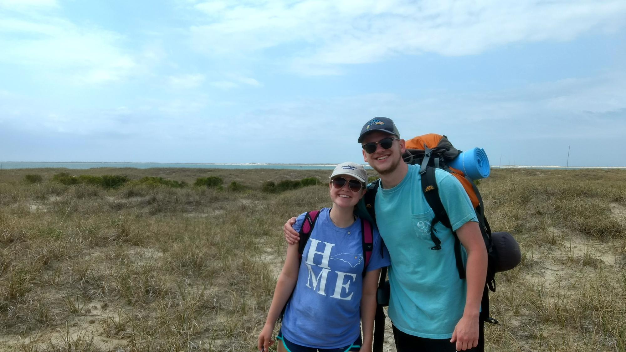Camping in the outer banks with friends