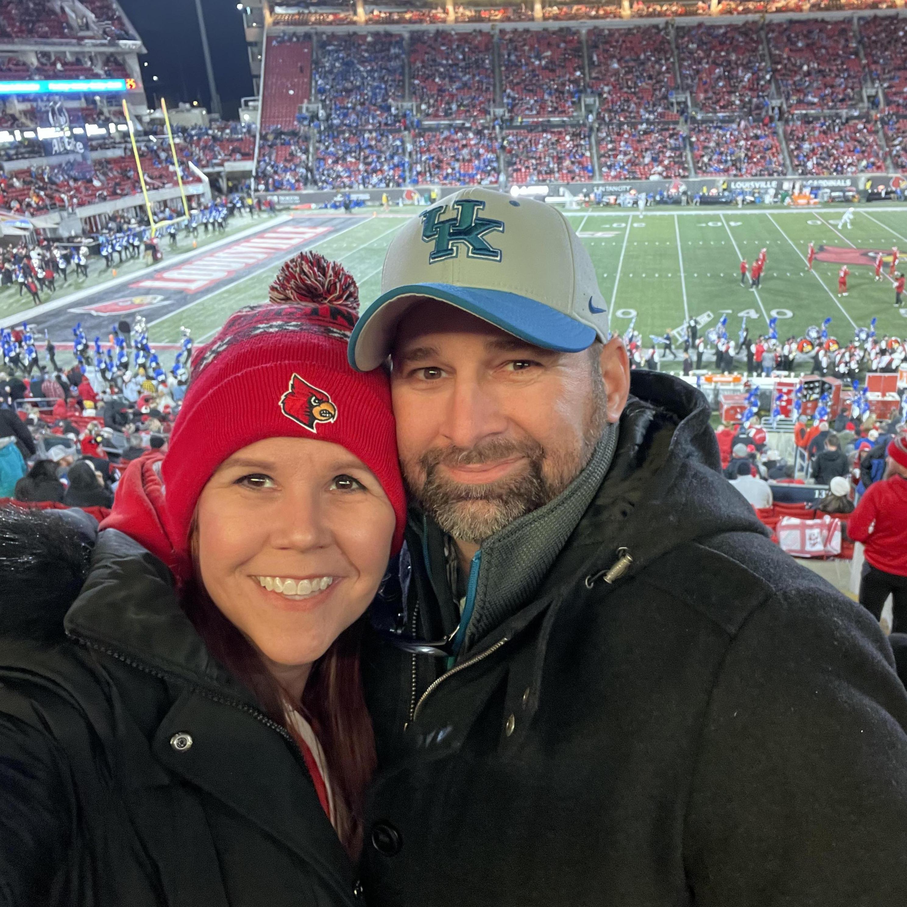 A house divided! Go Cards! Go Cats!