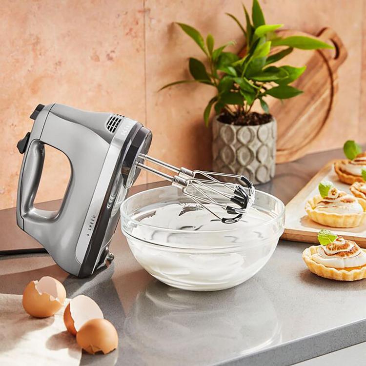 KitchenAid - 7-Speed Hand Mixer - Contour Silver