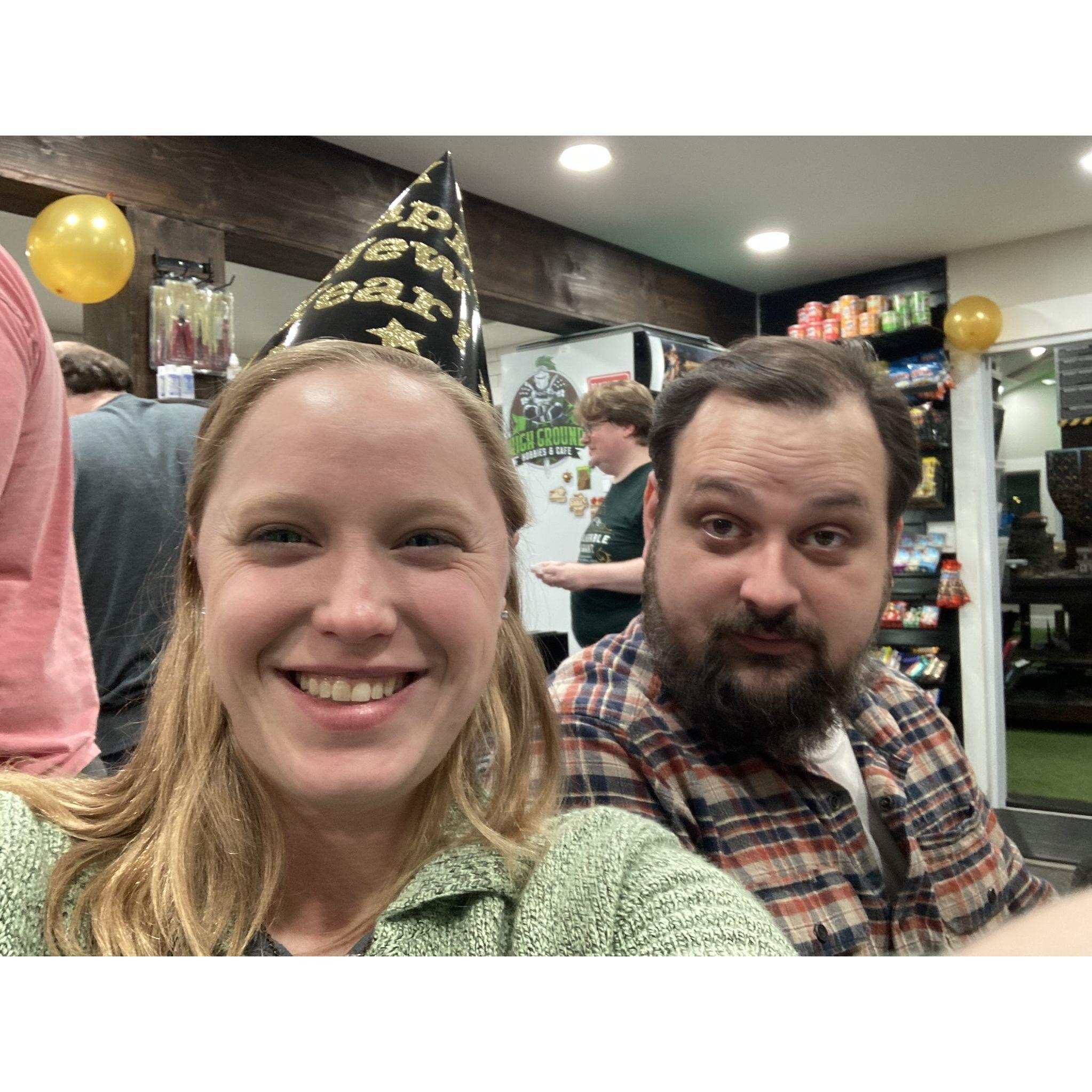 Brought in the new year with board games.