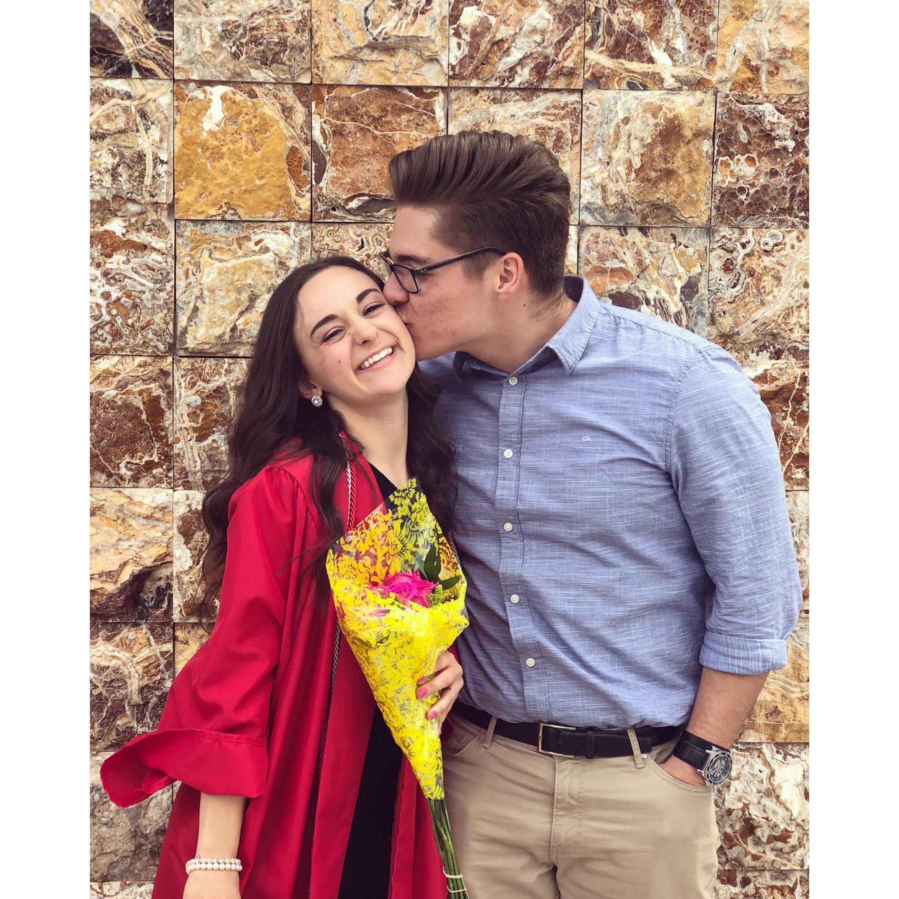 Amelia graduates from UNM, 2019. Go Bos!!!