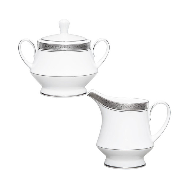 Noritake Crestwood Platinum Sugar Creamer Set