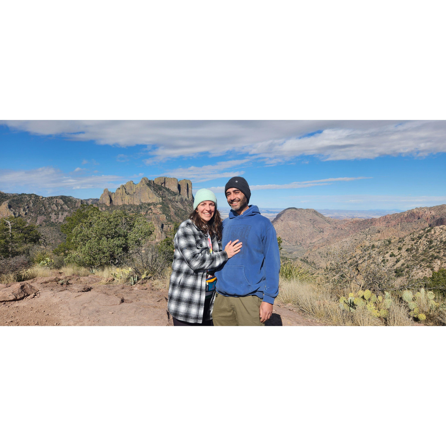 We got engaged in Big Bend