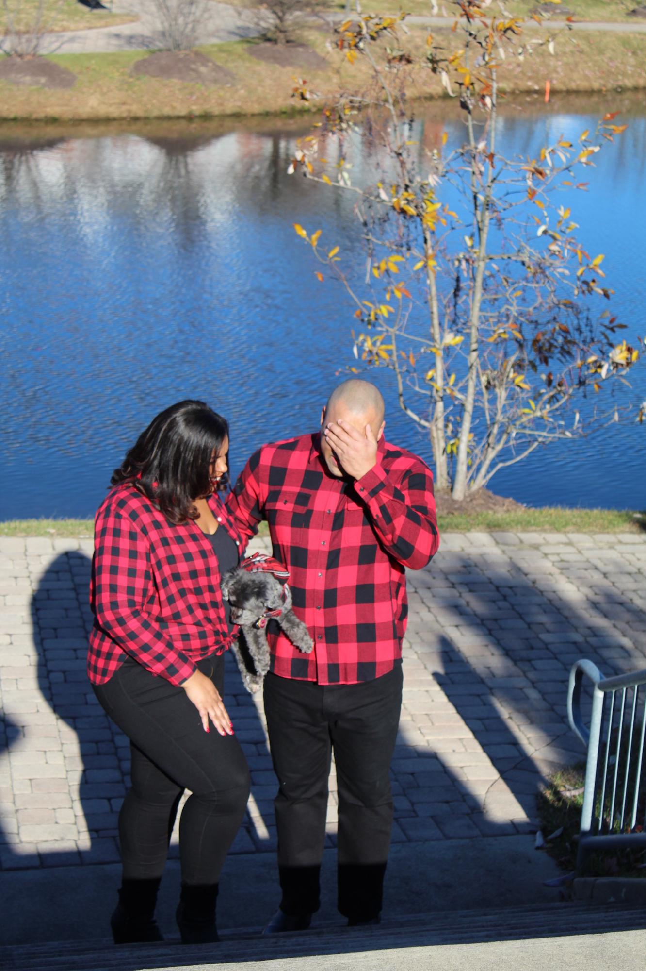 First holiday card photo shoot