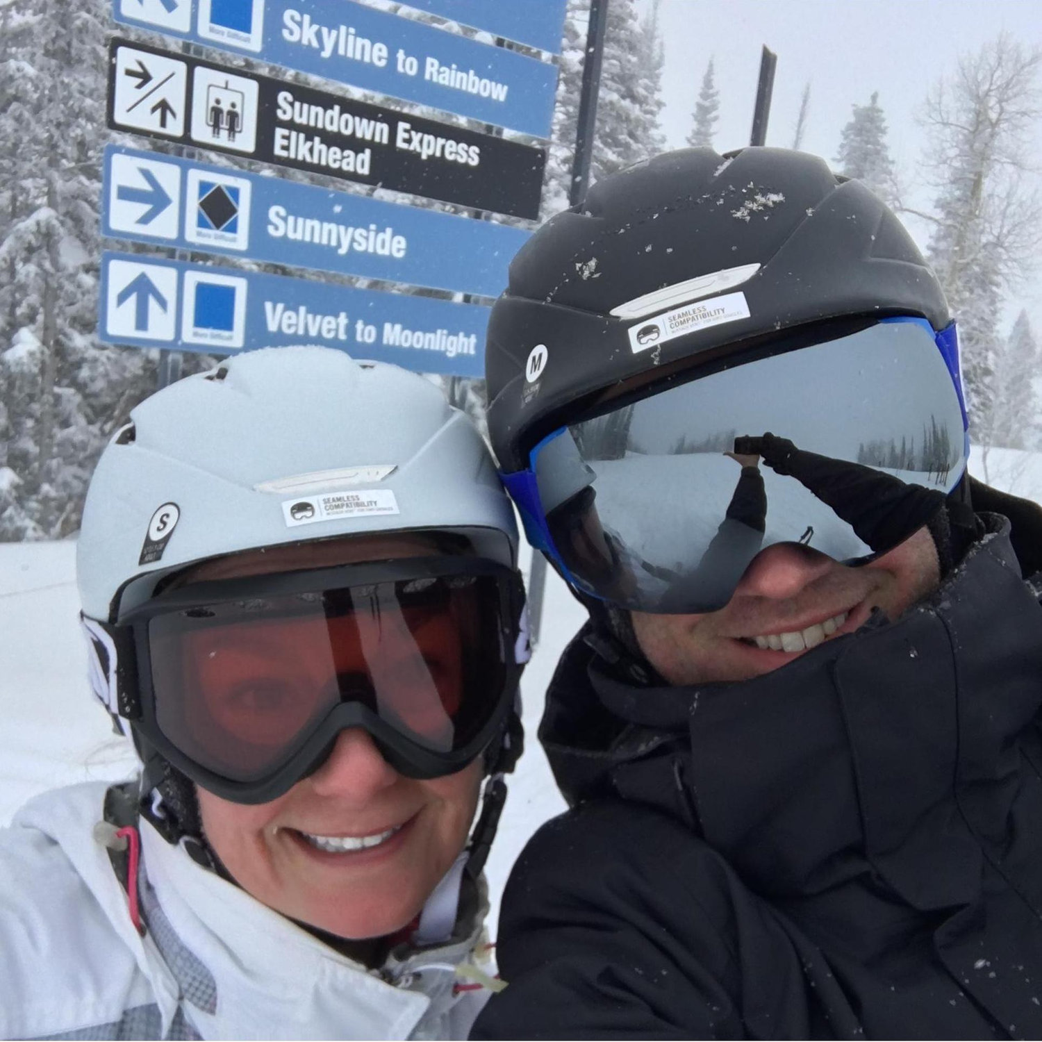 Rob's first time skiing out west... Steamboat Co for the win!