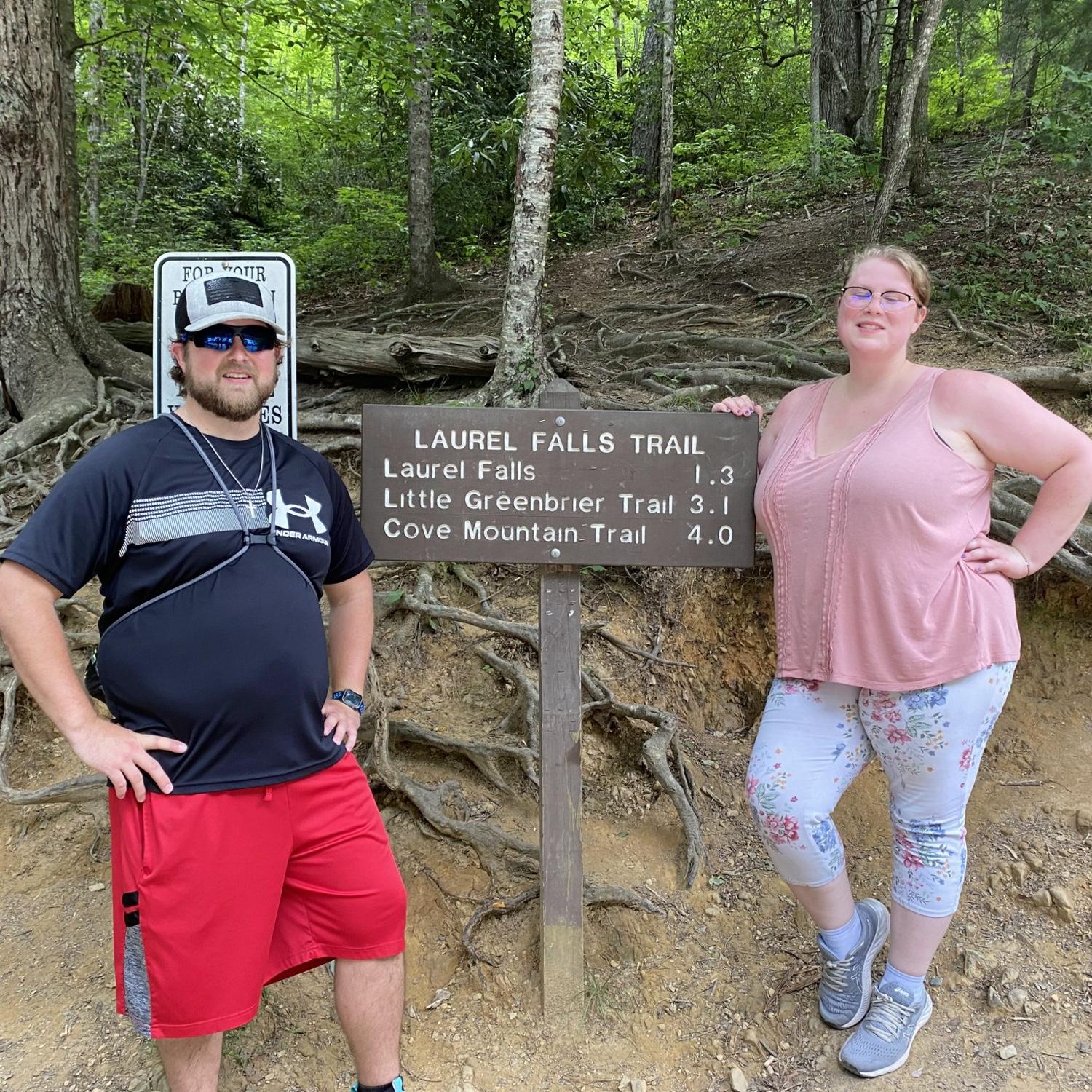 Excuse the eyes being shut; I was slowly dying after that hike. Could barely breathe 🌬️ was literally. All. Up. Hill. 

TN