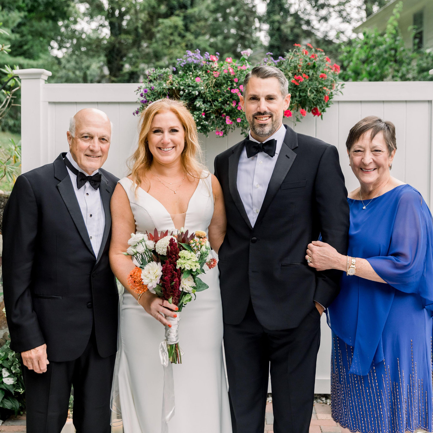 Our incredible hosts and officiant