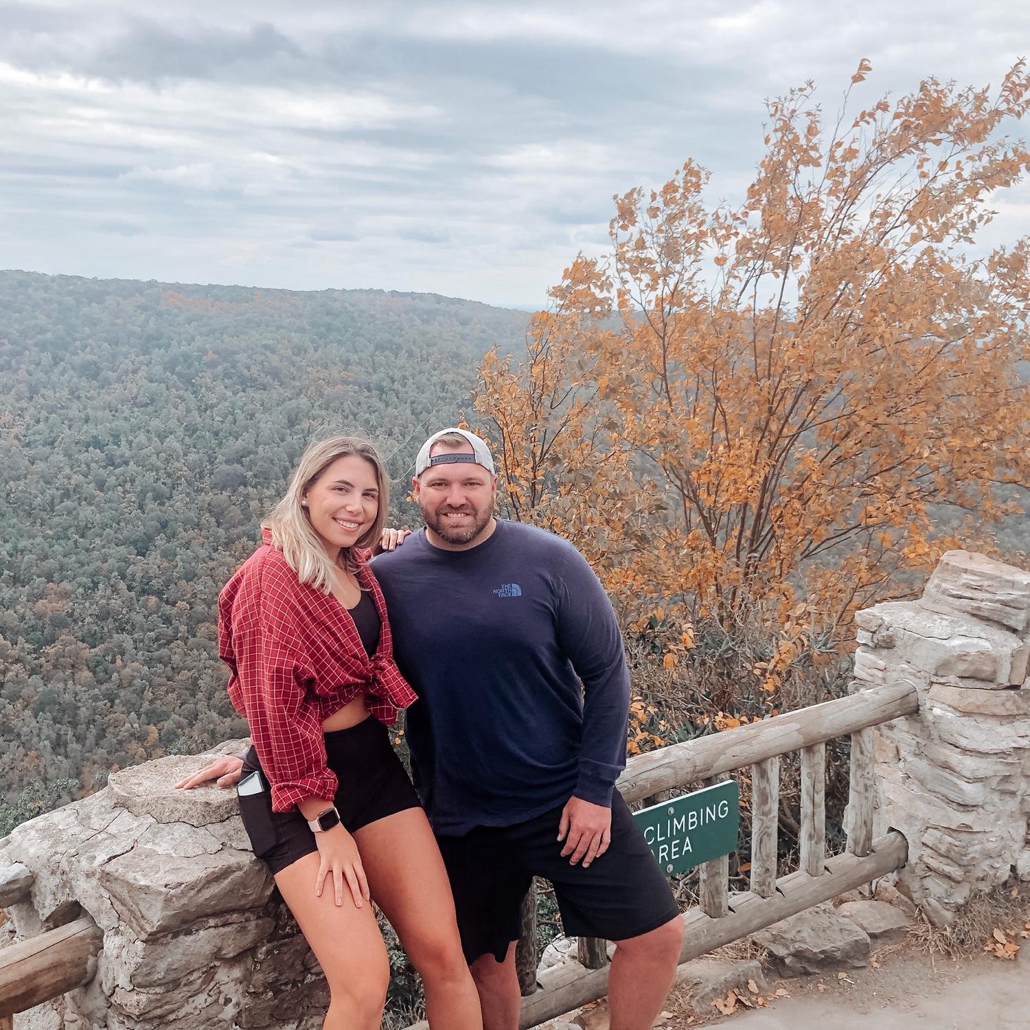 After one of our first dates, the Cooper’s Rock Lookout.