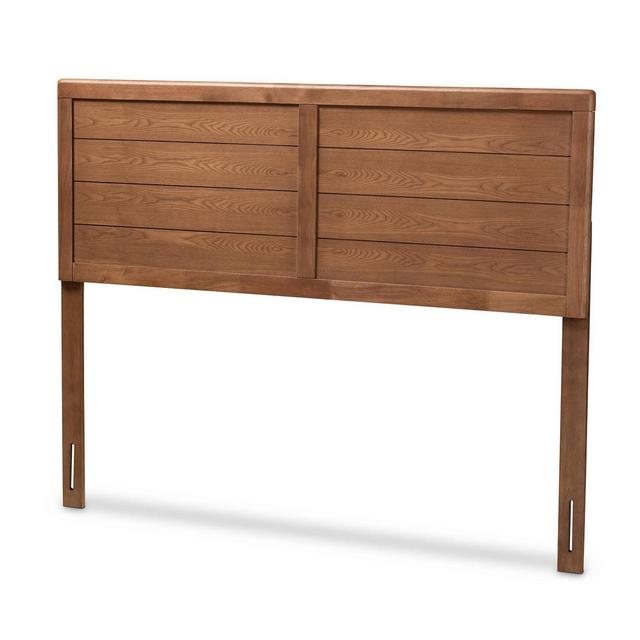King Seren Walnut Finished Wood Headboard Brown - Baxton Studio
