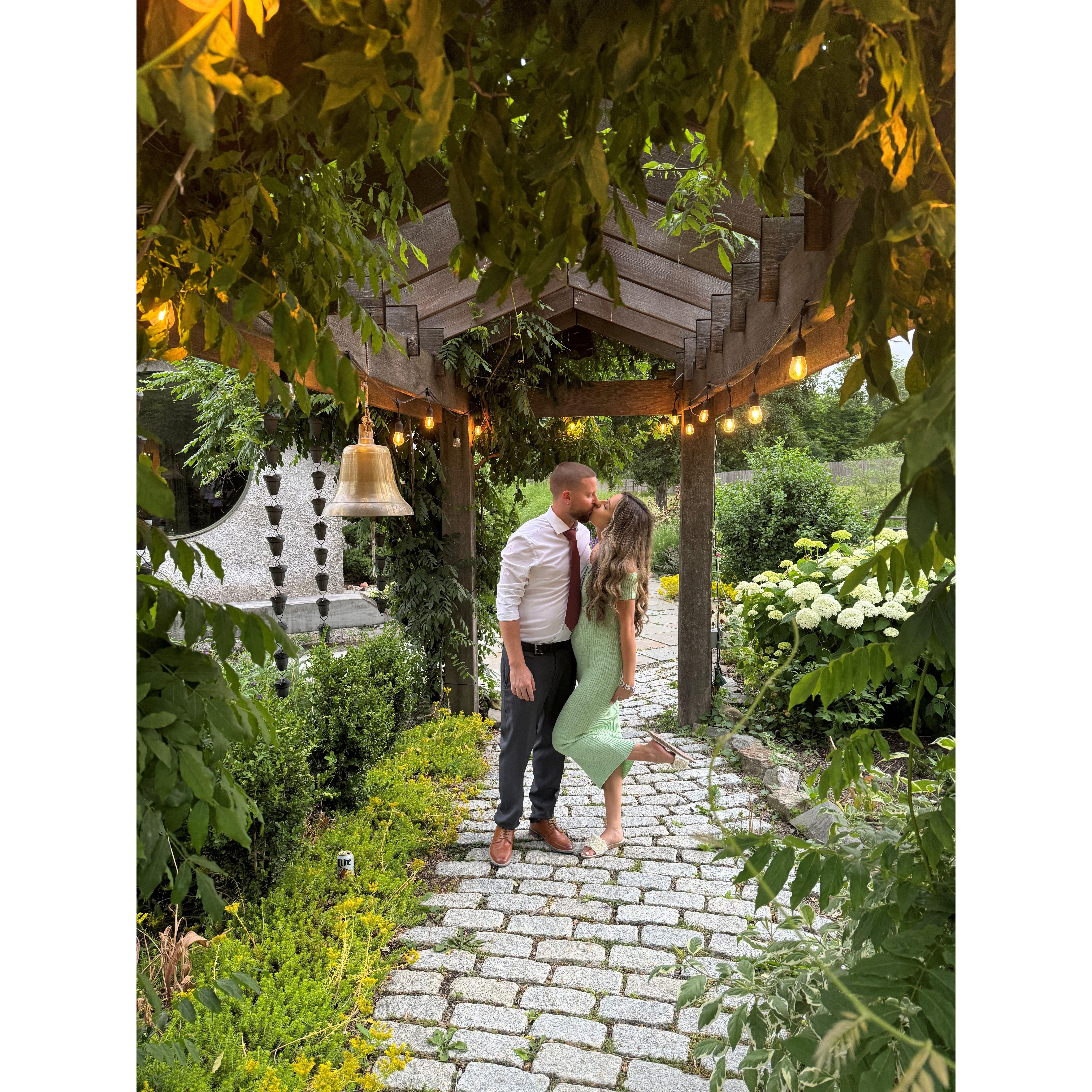 our first wedding together