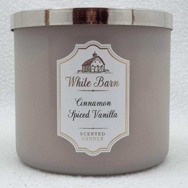 Bath Body Works CINNAMON SPICED VANILLA 3-Wick Candle with essential oil 14.5 oz / 411 g
