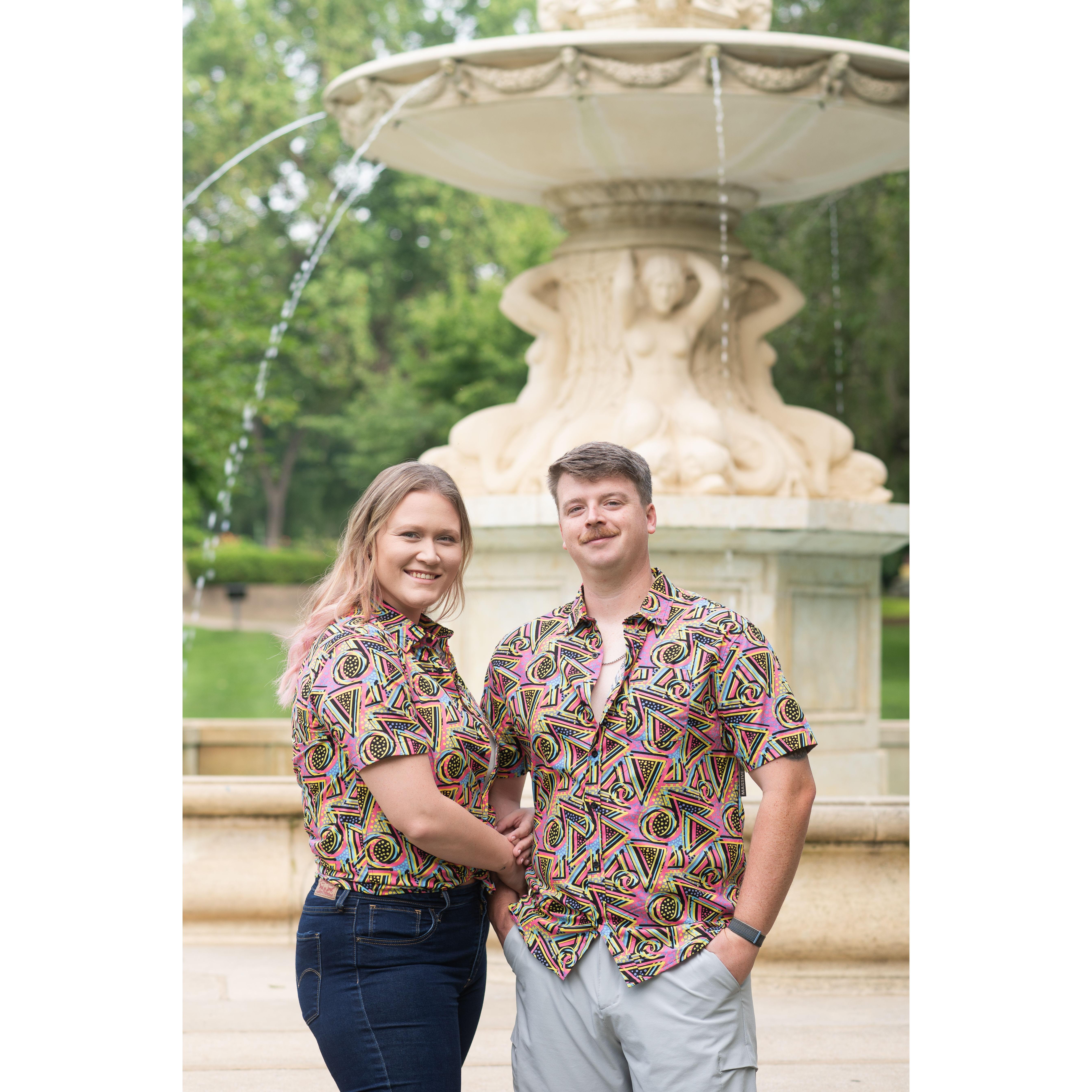 We love to match our outfits.