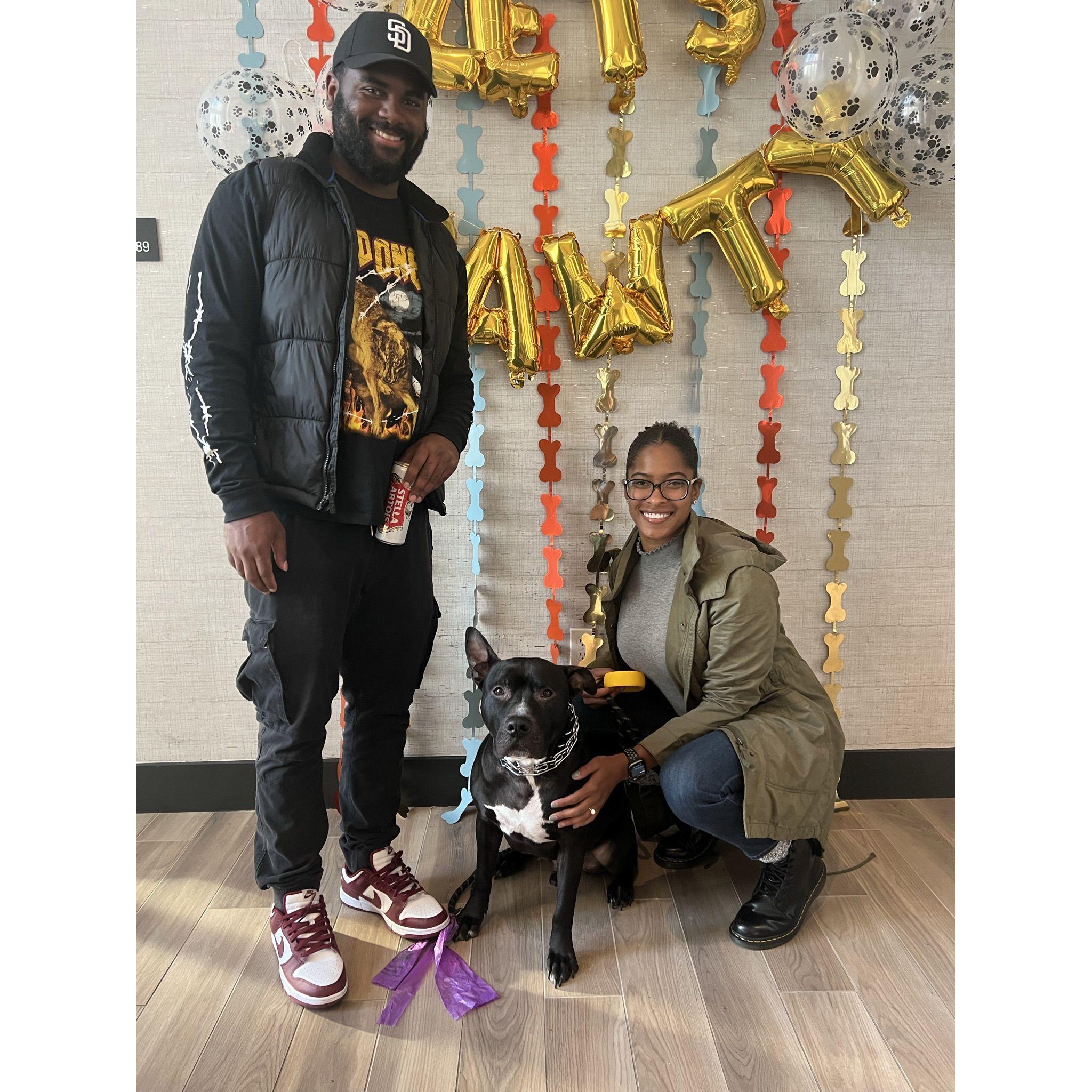 Our San Diego apartment's Puppy Party in 2022