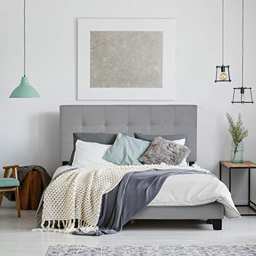 FURINNO Laval Bed Frame, King, Glacier