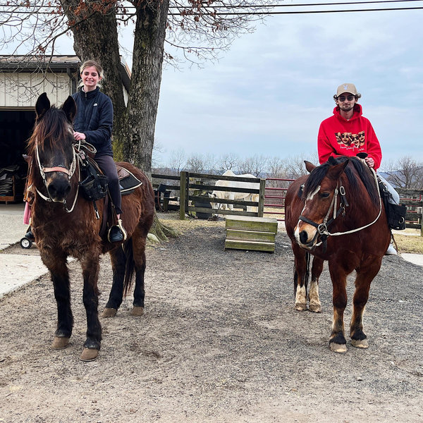 Horseback Riding Couple Lesson