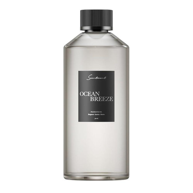 Scentiment Diffuser Oil - Ocean Breeze | Inspired by Ritz-Carlton® Hotels' Lobby Scent | Luxurious Scent with Notes of Bergamot, Lemon, Jasmine with Marine & Amber (500ml)