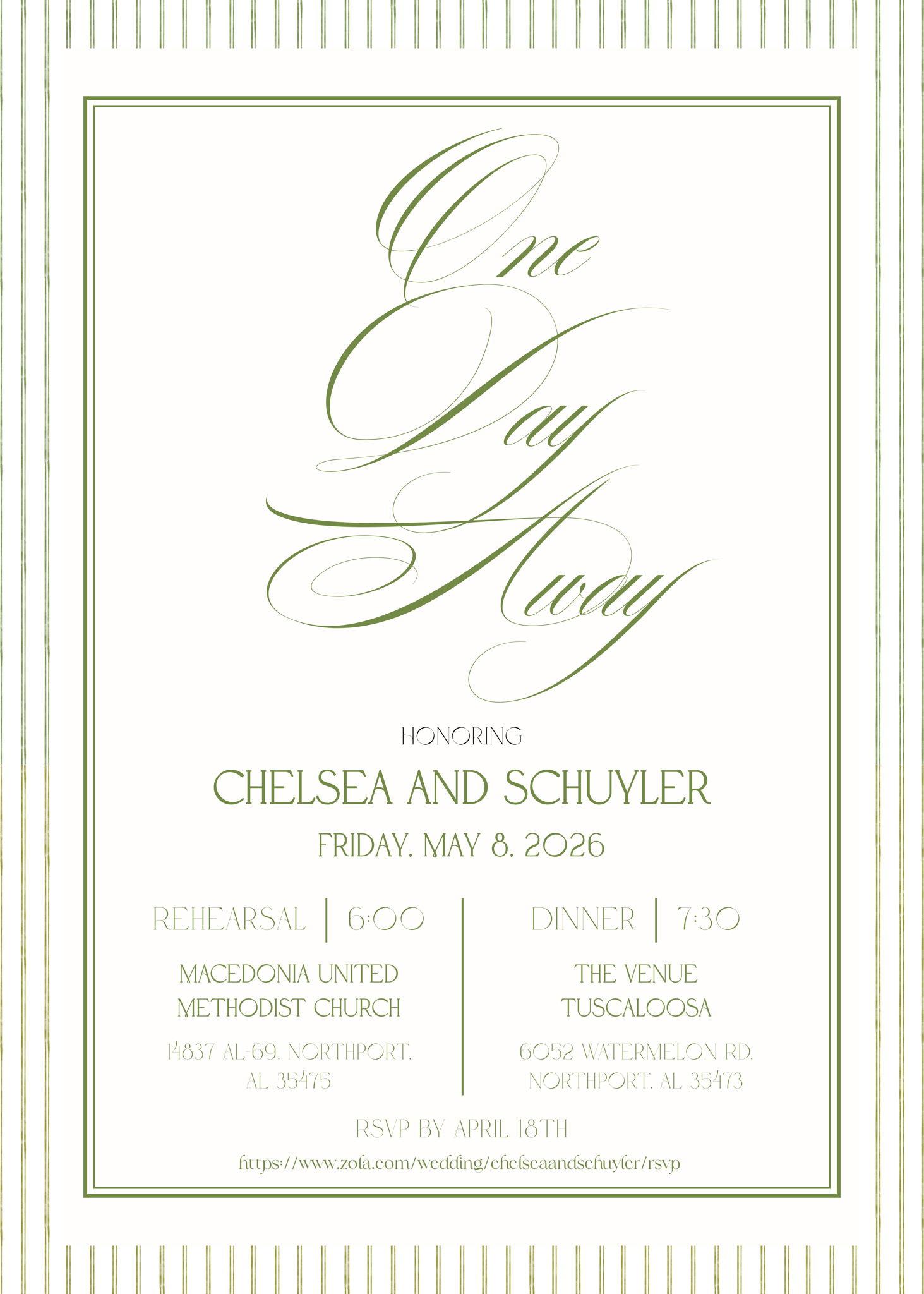 The Wedding Website of Chelsea Faulkner and Schuyler Hales