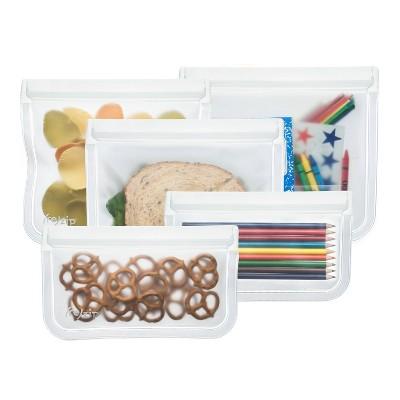 (re)zip Leak-proof Clear Reusable Storage Bag Kit - 5ct