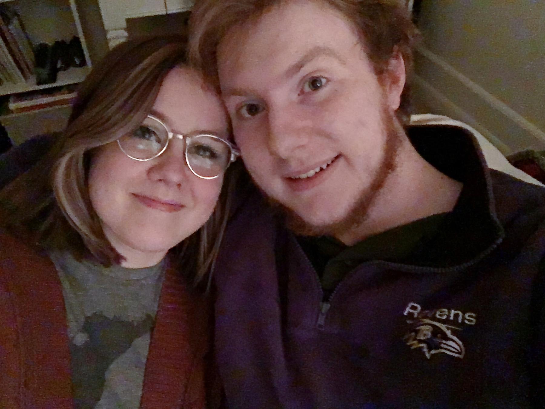 The first photo we ever took together, the night we became boyfriend and girlfriend! December 31, 2018