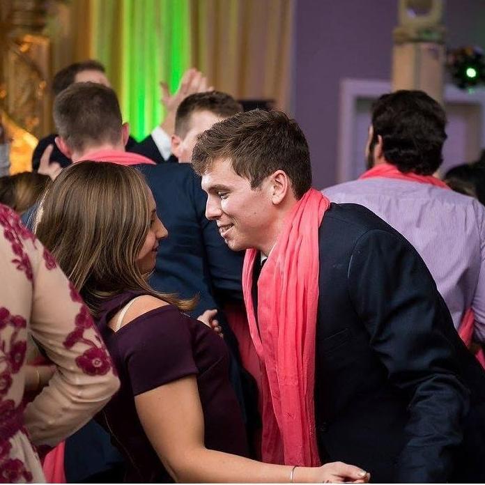 Getting our shimmy on at Joe's wedding