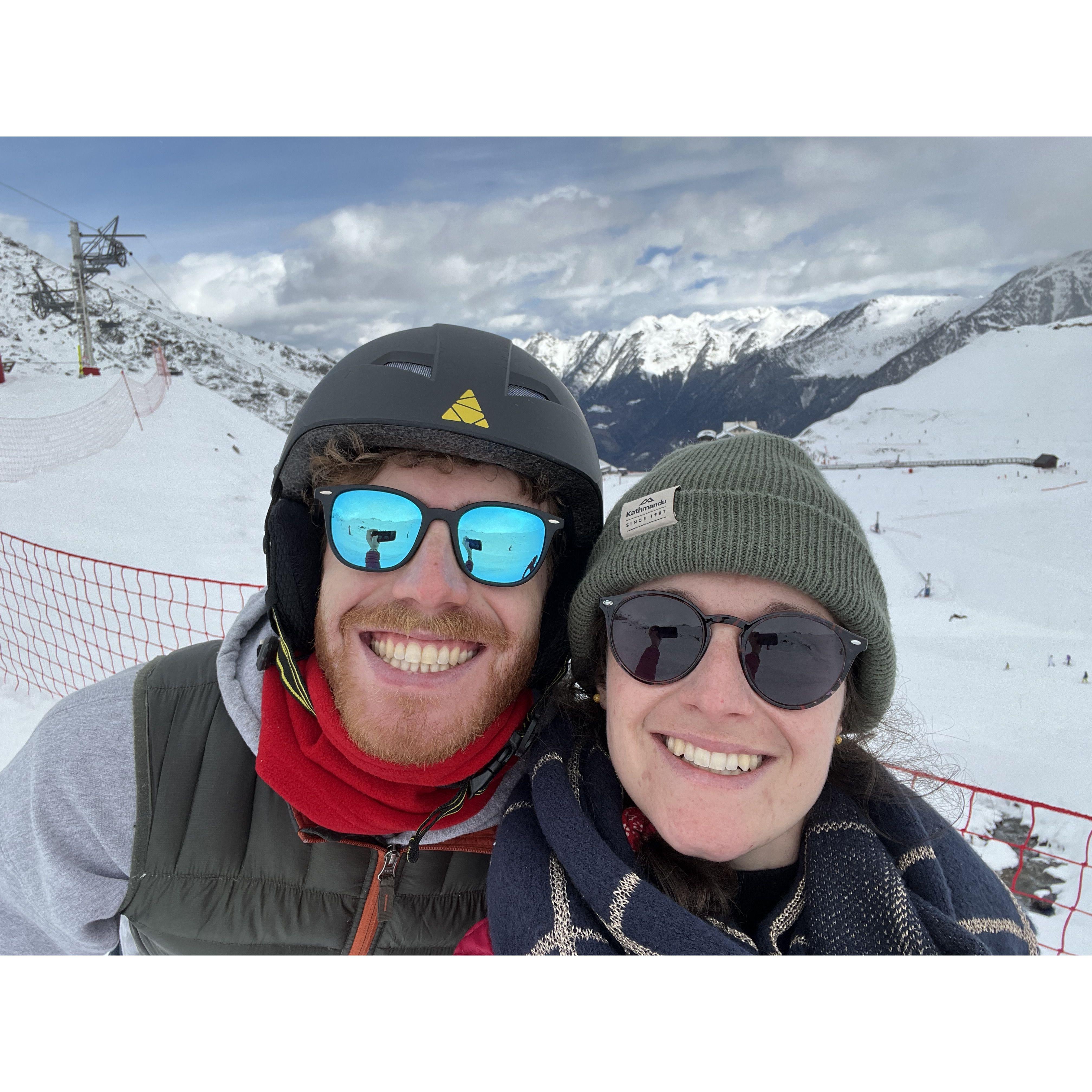 Ski first time for Wyatt