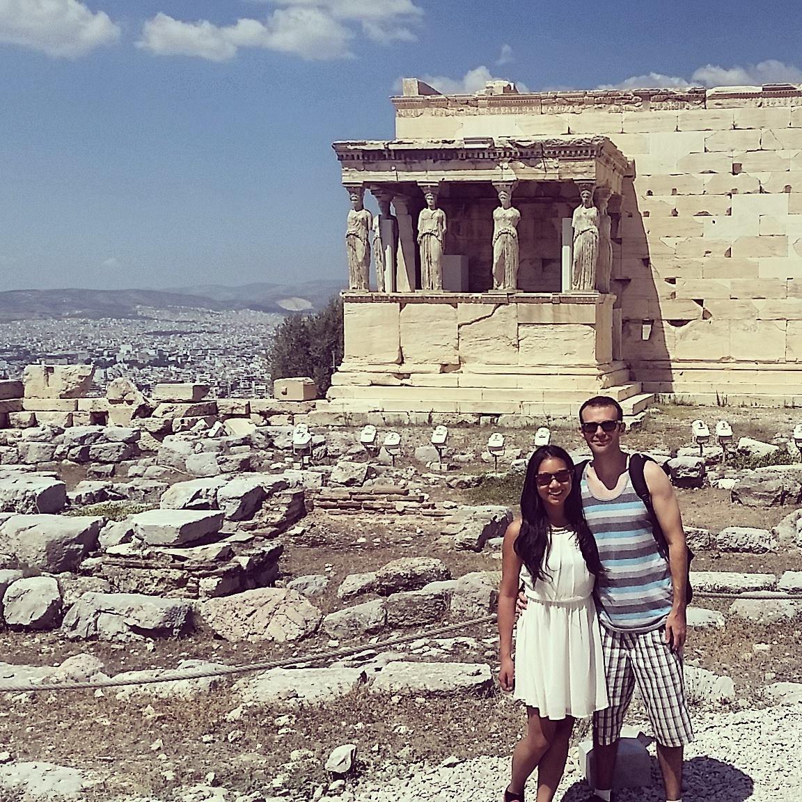 Our first trip to Greece at the Acropolis :) SUPER excited to go back!