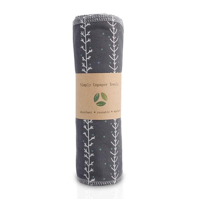 Simply Unpaper Towels - Reusable Paper Towels - 15 Pack with Durable Cardboard Roll