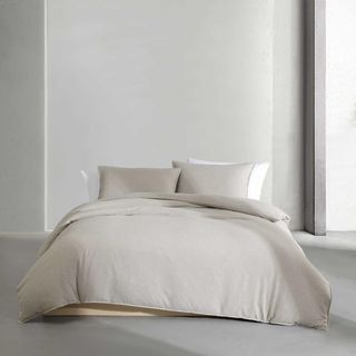 Modern Melange Cotton 3-Piece Duvet Set
